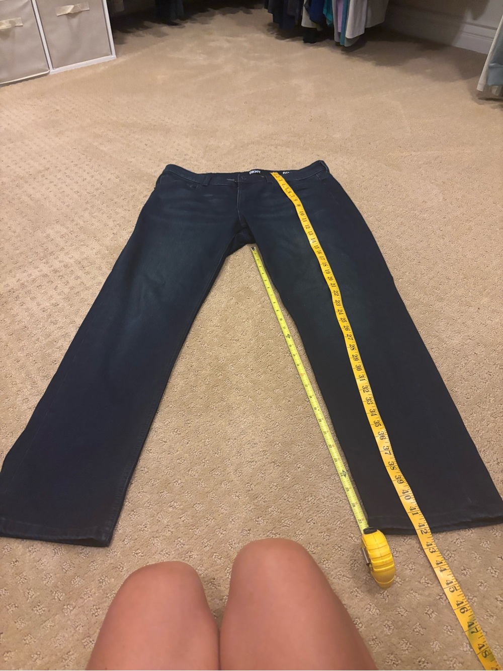Men’s DKNY Duane Straight Fit Jeans - Dark Indigo Sz 34x32 - Picture 3 of 15